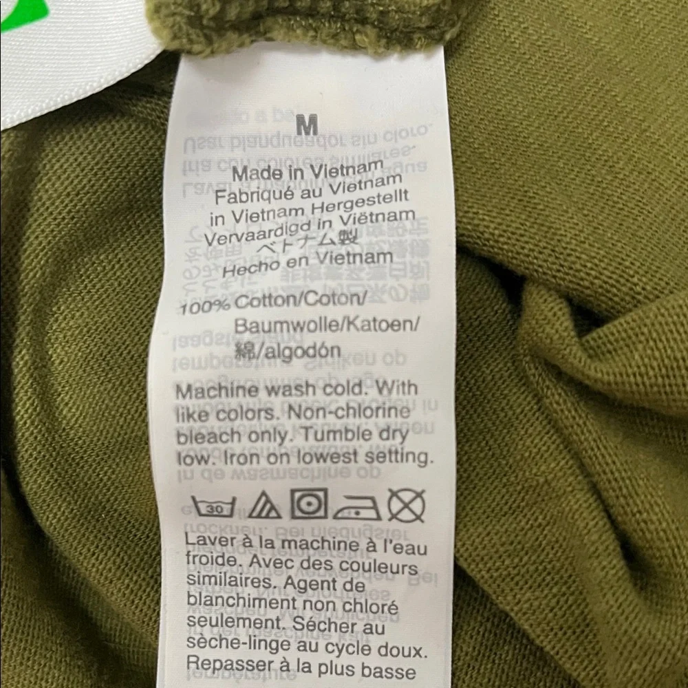 J. Crew Olive-Chartreuse Long Sleeve Tee - Picture 3 of 4